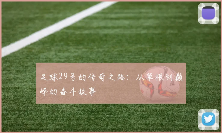 足球29号的传奇之路：从草根到巅峰的奋斗故事